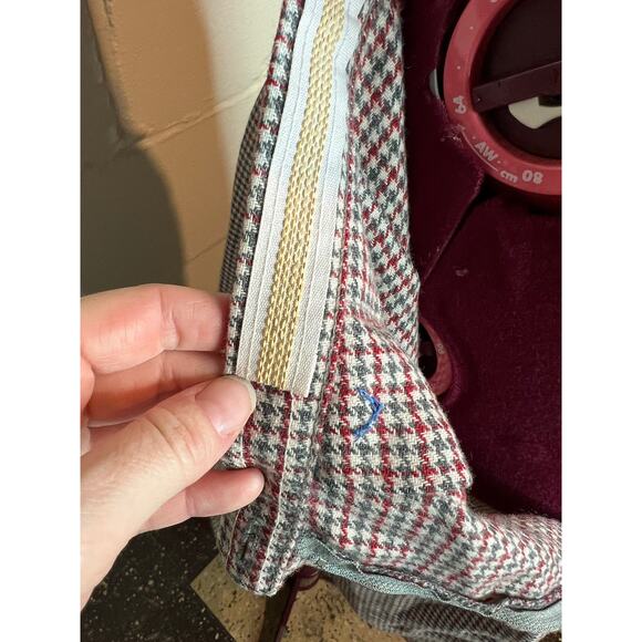 Skirt pleat front checked red green - Picture 8 of 11